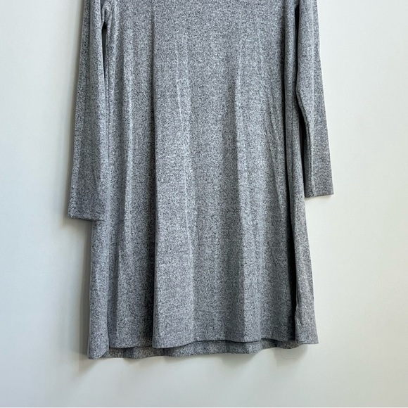 New Lou & Grey for Loft Gray Dress Medium Signature Soft Jersey Knit Cowl Neck - Picture 12 of 12